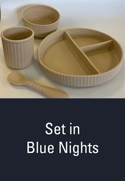 Mikk-Line spisesæt (4 dele) - Blue Nights